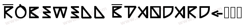 Rosewell Standard字体转换